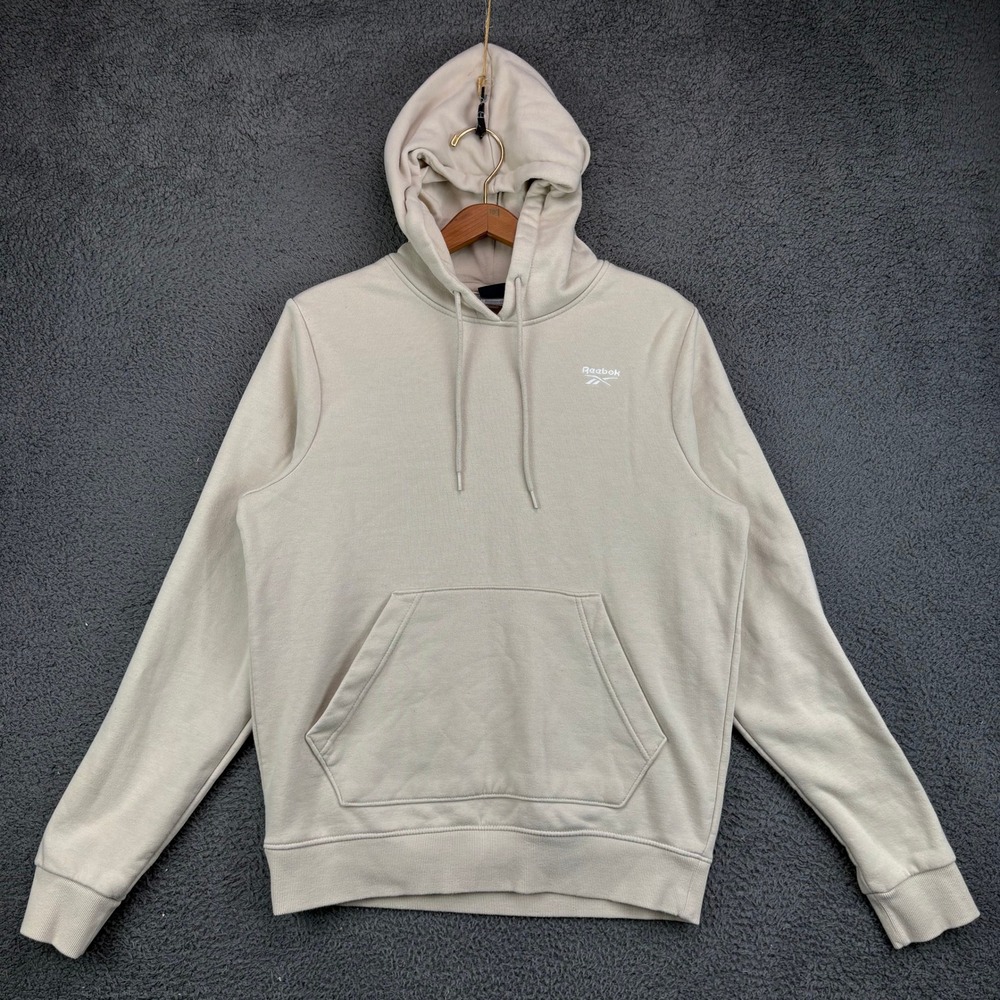 Reebok Mens Identity Fleece Pullover Hoodie‎ Beige Tan XL GI8508